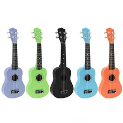 21 Inch Soprano Basswood Pure Color Professional Ukelele 4 Strings Pure Tone Musical Instrument for Beginners / Performance