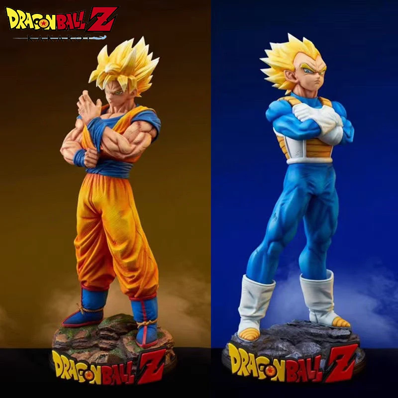 

32Cm/DRAGON Ball Z Anime Son Goku Vegeta Character Model Gk Statue Super Saiyan Desktop Model Ornament Peripheral Birthday Gift