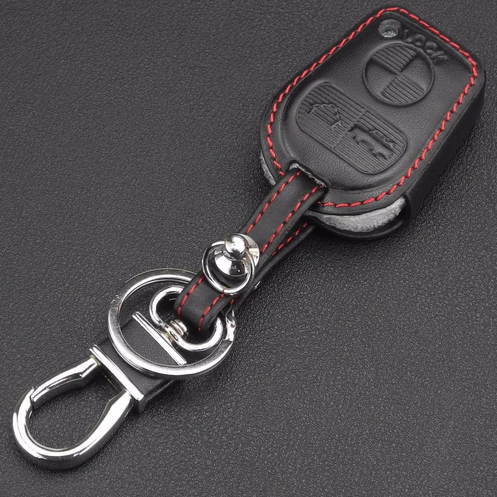 jingyuqin New Remote 3 Buttons Leather Protect Car Key Case Cover For BMW E46 E31 E32 E34 E36 E38 E39 Z3