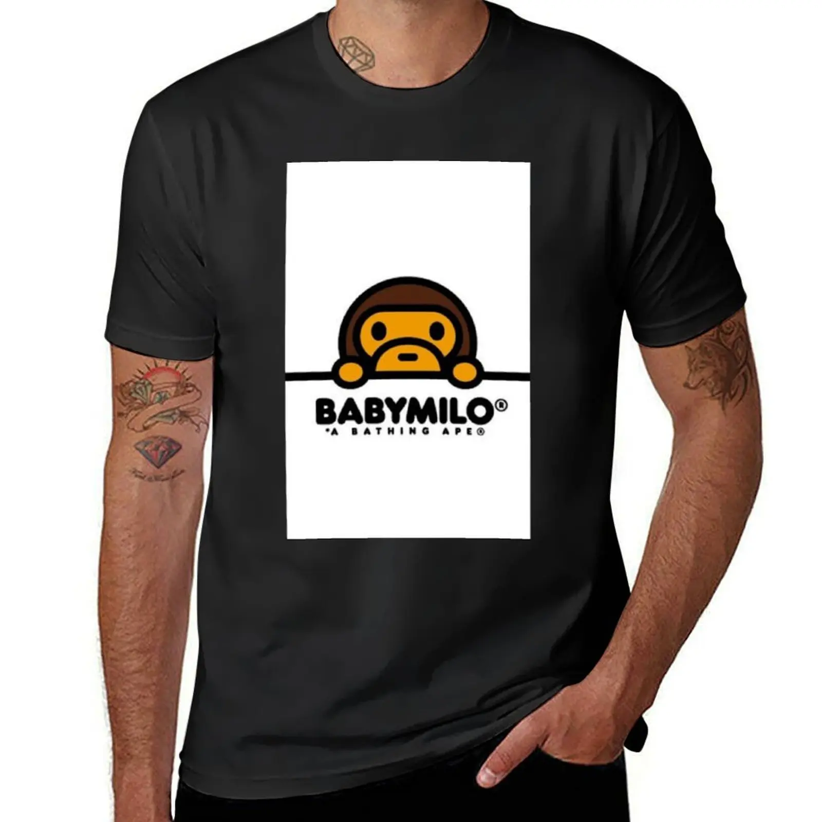 Baby Milo LogoT-Shirt T-Shirt sweat Aesthetic clothing black t shirts for men