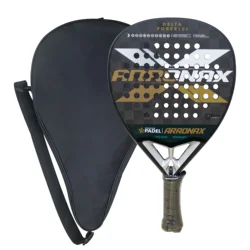 Carbon Fiber Padel Racket with Soft EVA Face, Tennis Paddle, Racket with Pad, Bag Cover, New Hot, 18K