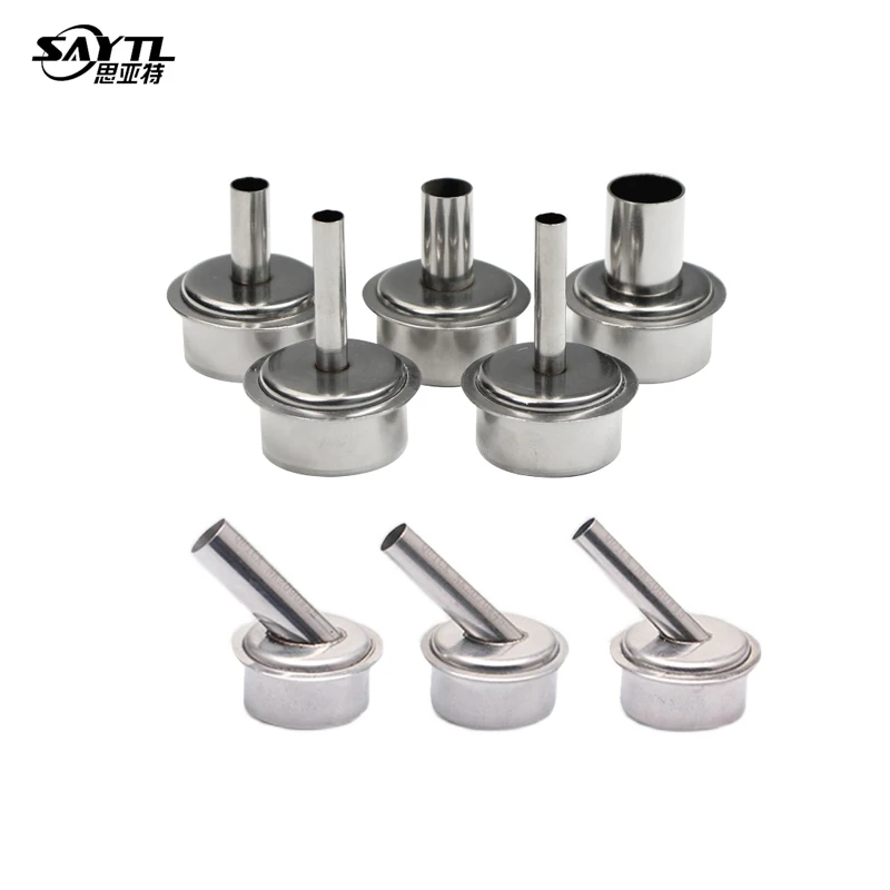 1PCS หัวฉีดความร้อนโค้ง/ตรง3มม./4มม./5มม./7มม./8มม./10มม./12มม.สำหรับ Quick 861DW Hot Air Gun Adapter