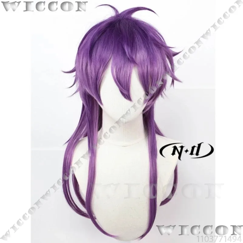 رين لعبة نو: كرنفال بليس شعر مستعار تأثيري الأرجواني الشعر الدعامة رجل إمرأة البدلة هالوين كوس حفلة لعب الأدوار الزي مخصص vm;7;jh8 #6