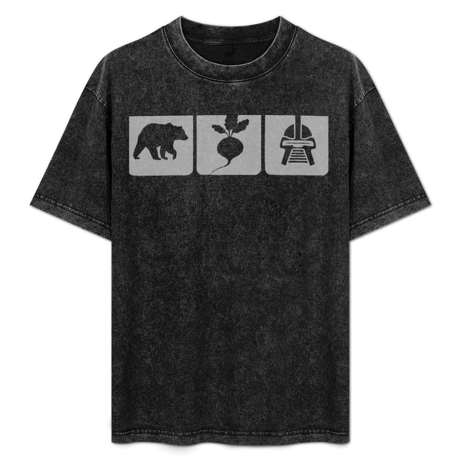 

Bears Beets Battlestar Galactica T-Shirt Basic Solid Color Short Sleeve Cotton Top