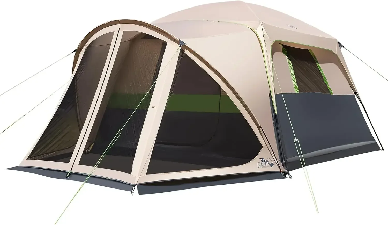 

DMH OUTDOORS 6 Person Camping Tent with Screen Porch, Family Tents for Camping Cabin Tent Dome Tent for Camping and Backyard