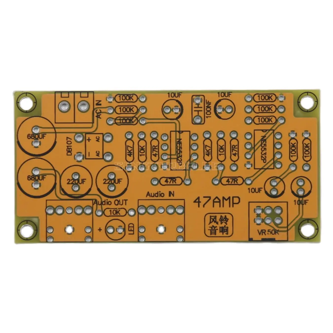 DIY HiFi Home Audio 47 Headphone Amplifier Board PCB