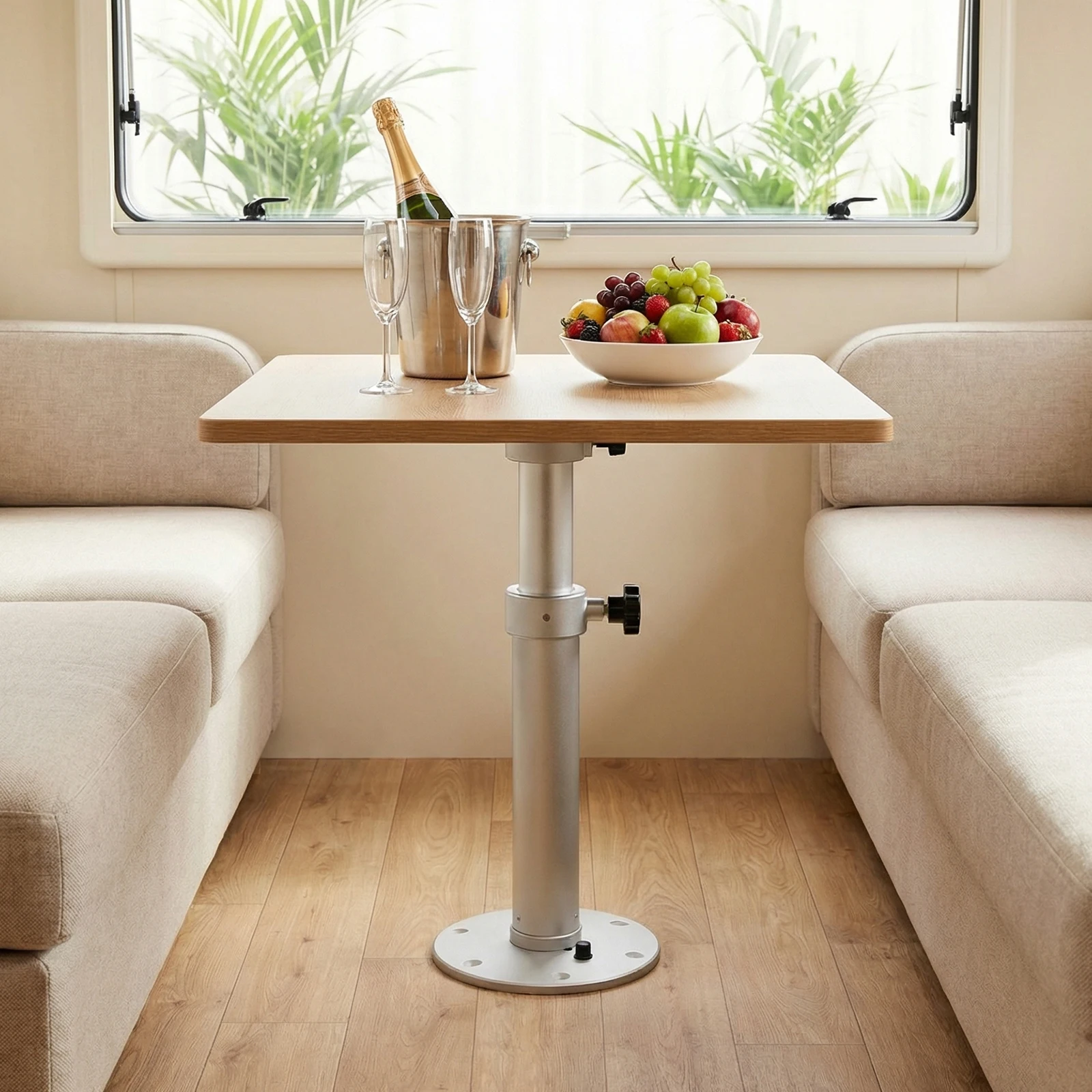 

Одноколенчатая подъемная система для стола RV, съемные ножки для стола 27,5 дюйма для лодок, яхт, автодомов, караванов