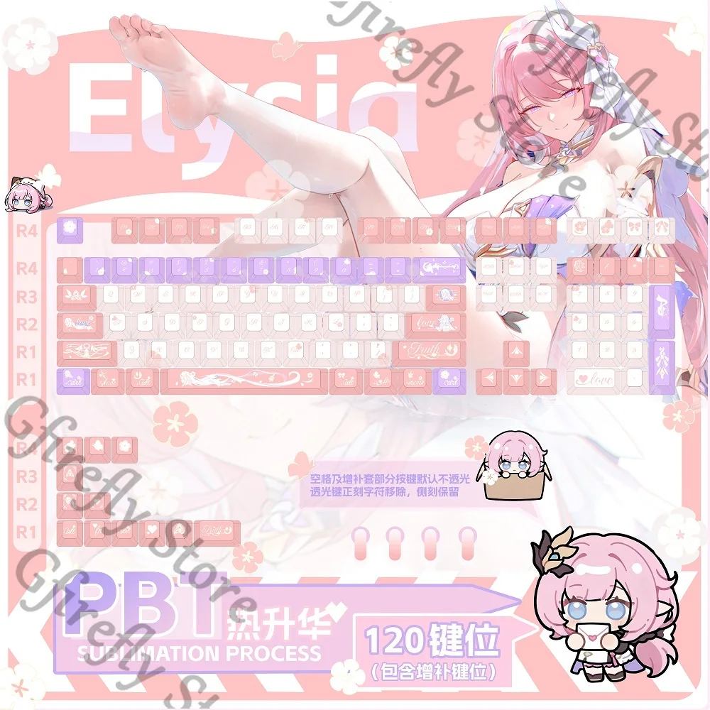 

Honkai Impact 3 Craft Keyboard Cap Computer Keypad Kforce Colleagues Elysia Keycap Decorate Quadratic Element Anime Ambitus Gift
