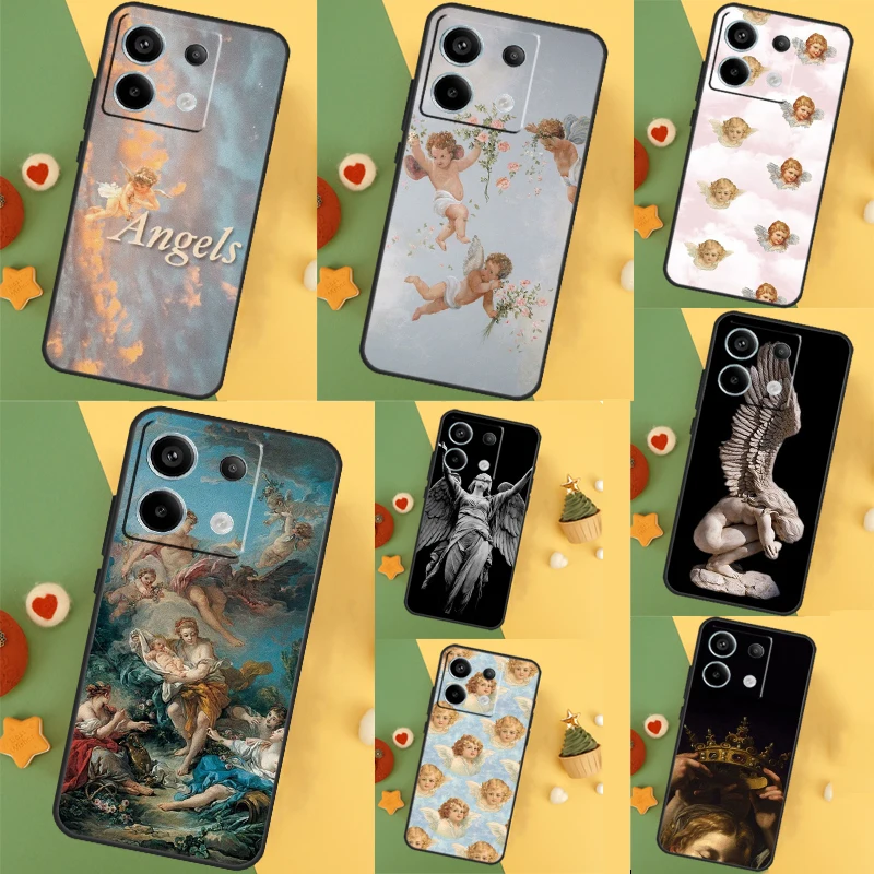  Renaissance Angels Case For Xiaomi Redmi Note 9 10 11 12 13 Pro Plus 12S 11S 10S 9S Remdi 12 13 C 9C 10C Cover