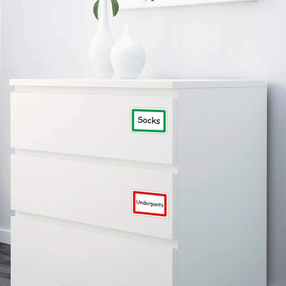 

300 pcs 1 Roll Blank Name Tag Stickers Diy Name Labels For Home Office File Folder Organization Colorful Mark Decals Adhesive