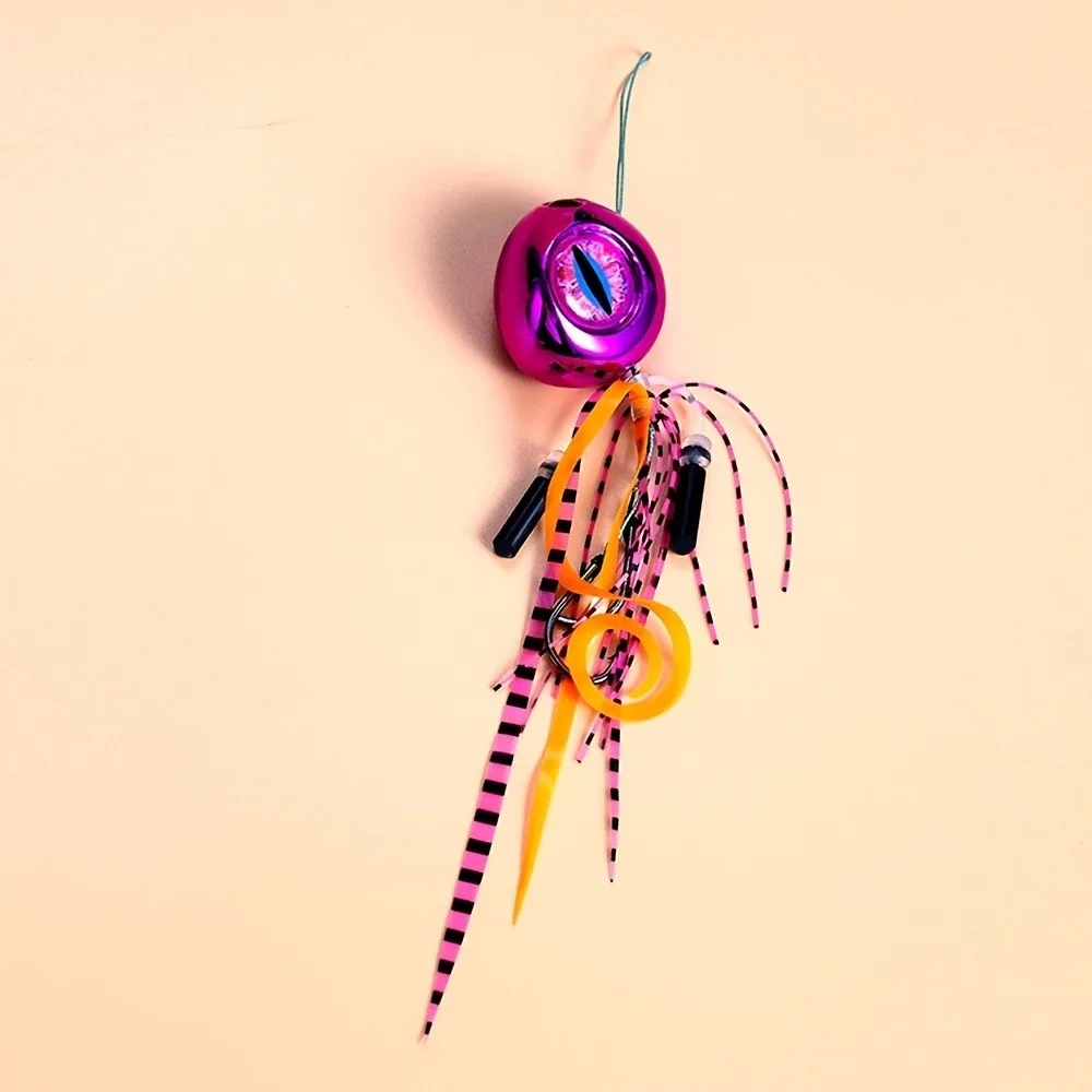 Kabura Slider Jig – Natürlicher Locken-Silikon-Streamer – Mehrere Gewichtsklassen 40g-200g – Verbesserte Aktion & Haltbarkeit für Salzwasser-Angeln – Detail 2