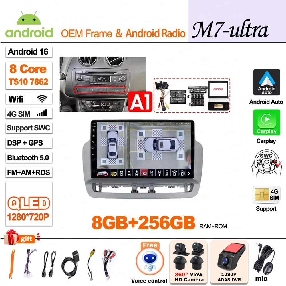 Android 16 For SEAT Ibiza 6J IV 4 2008 - 2015 Multimedia Video Player Car Radio Player Auto Stereo CarPlay Mirror Link DVD QLED image 3