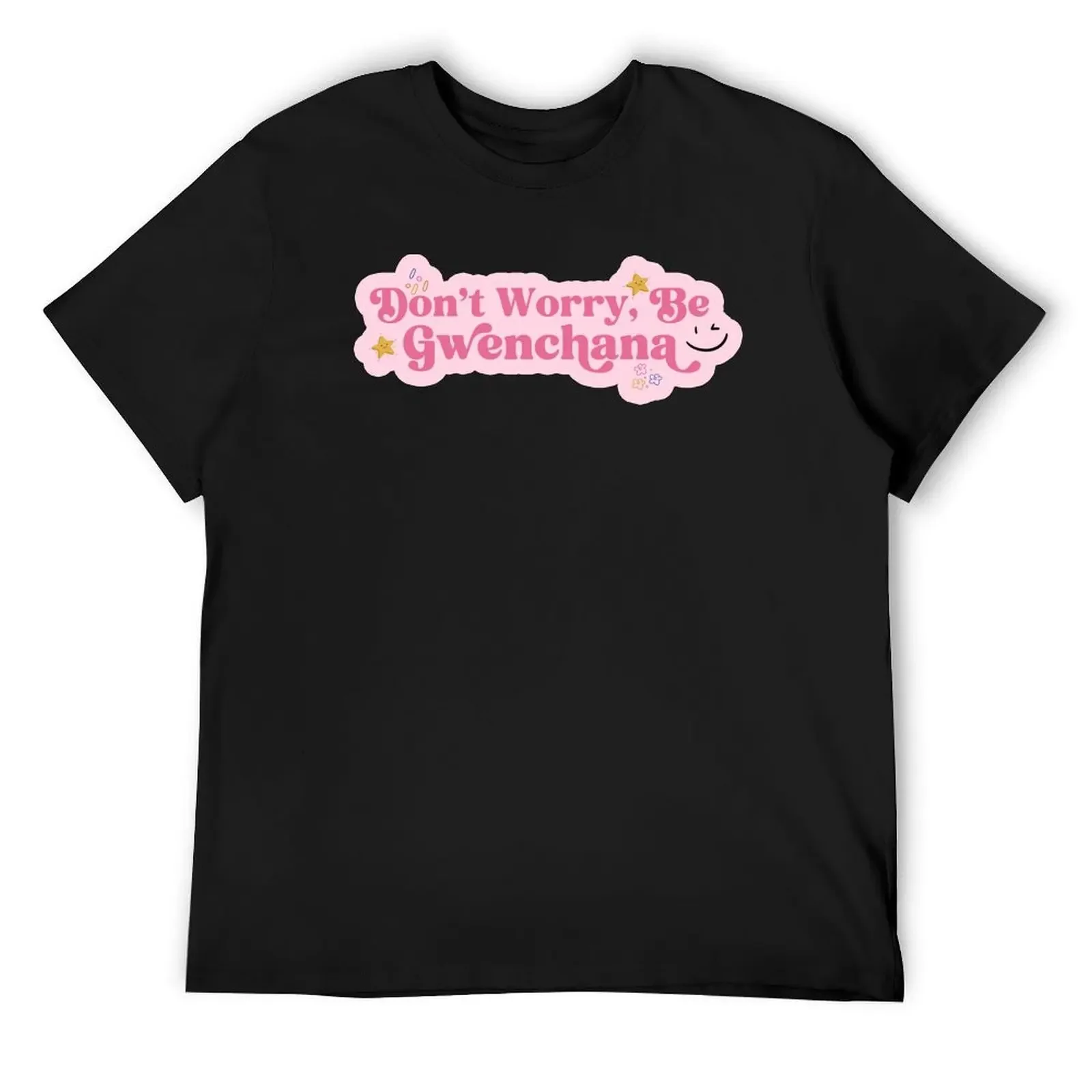 

Gwenchana Quote Korean Kdrama Kpop Cute Groovy Aesthetic Sticker T-Shirt cotton graphic tees rapper graphic tees shirts men