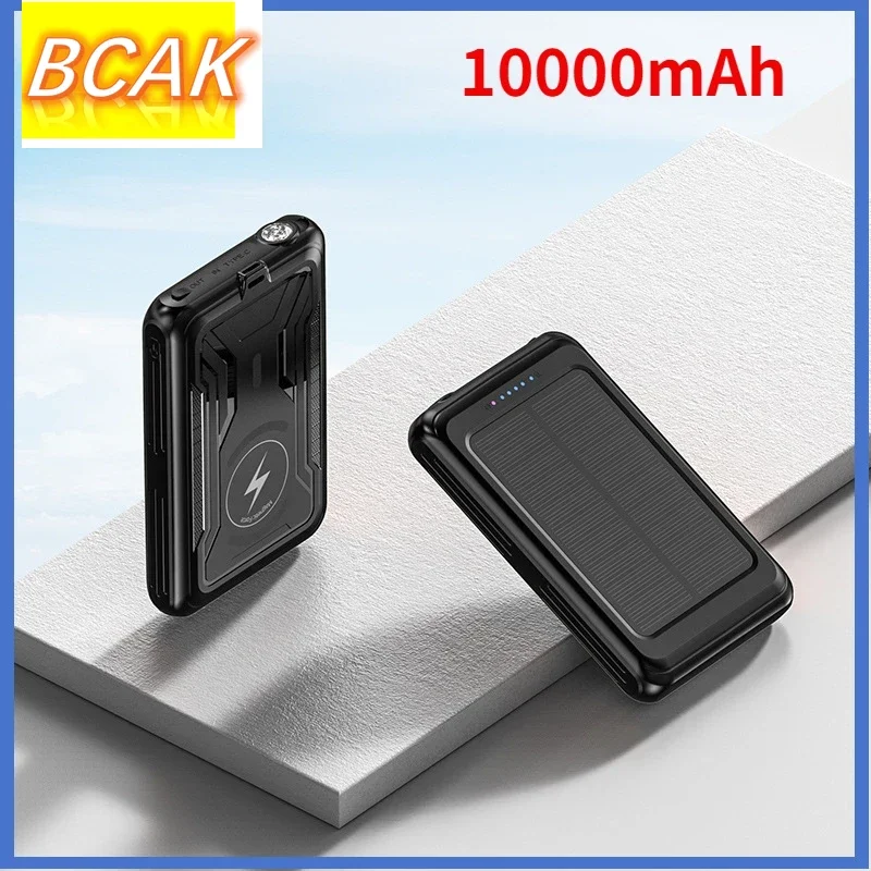 

BCAK Новый Солнечный 10000mAh оптовая продажа новых солнечных магнитных беспроводных зарядных устройств и зарядных устройств Внешний мобильный источник питания