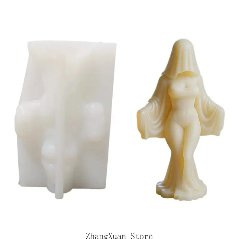 Shade Bride Silikonformen Halloween Kerze Silikonform Hitzebeständig Einfaches Entformen für die Herstellung von – Detail 5