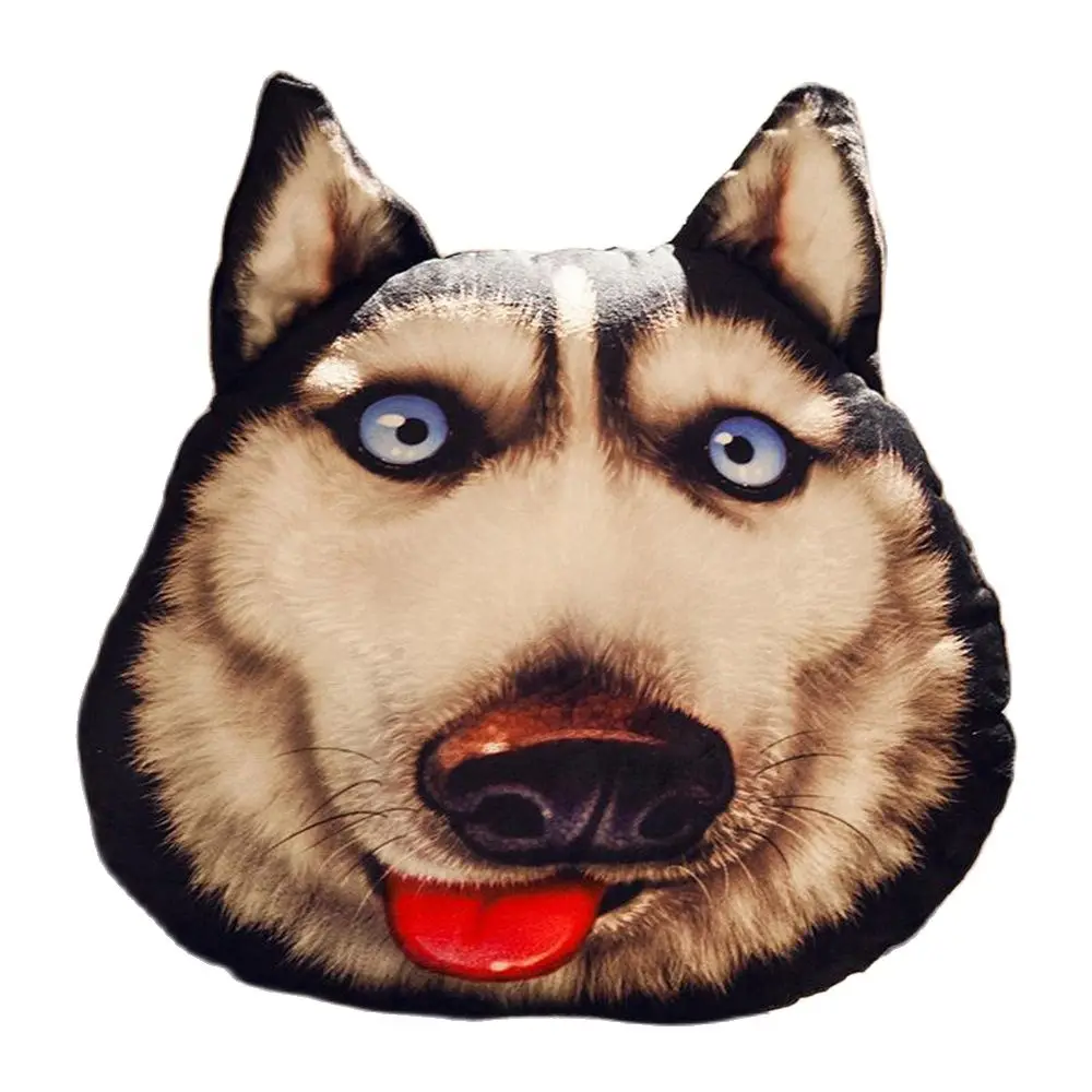 

38CM New Husky Funny Expression Pillow Stuffed toy, Furniture Office Good Gift