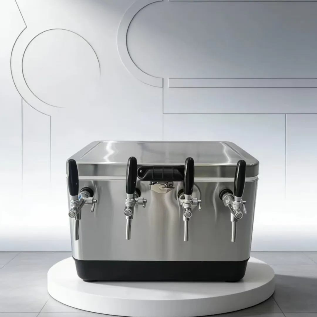 50L  Four heads Stainless Steel Incubator Outdoor Beer Machine Mobile Beater Portable Beer Machine Beer Machine