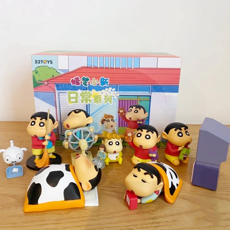 Anime Crayon Shin-chan Daily Series Action Figure Toys Shin Chan Figuras Manga Figurine Kawaii Ornaments Dolls Toy