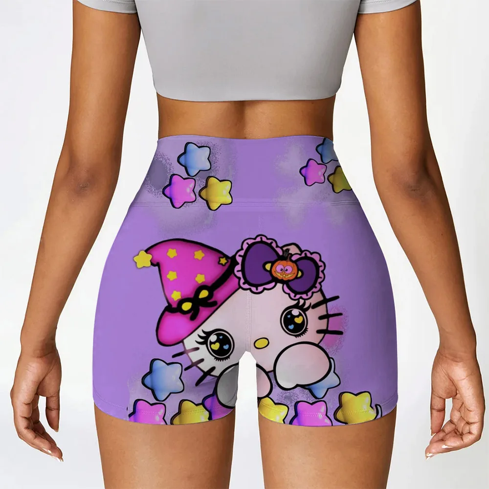 2025 Summer Women's Shorts, Hello Kitty O-neck Women's Super Shorts, Slim fit Women's Shorts, Hot and Sexy