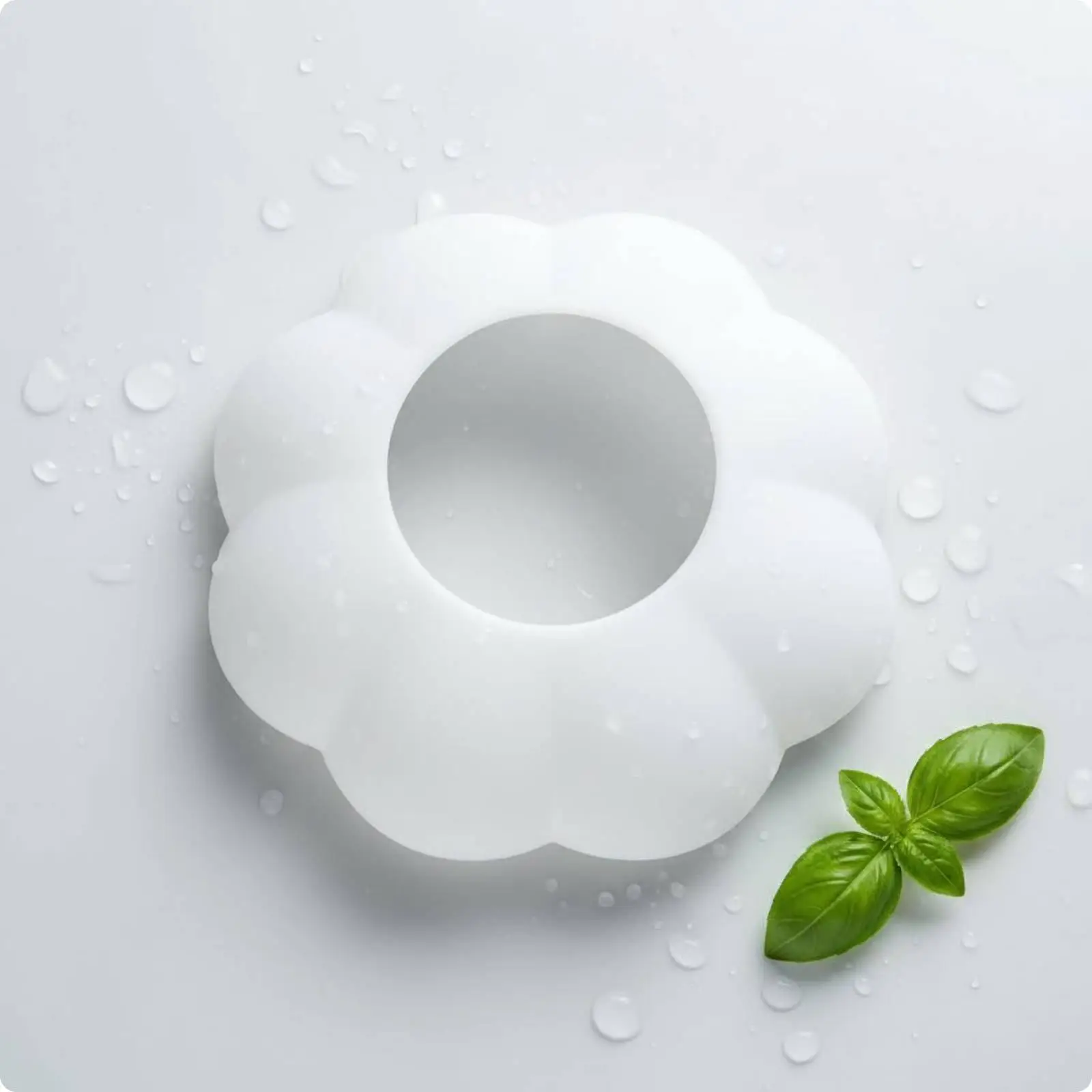 2xFaucet Splatter Guard Waterproof Silicone Faucet Mat Countertop Protection Sink Splatter Guard White