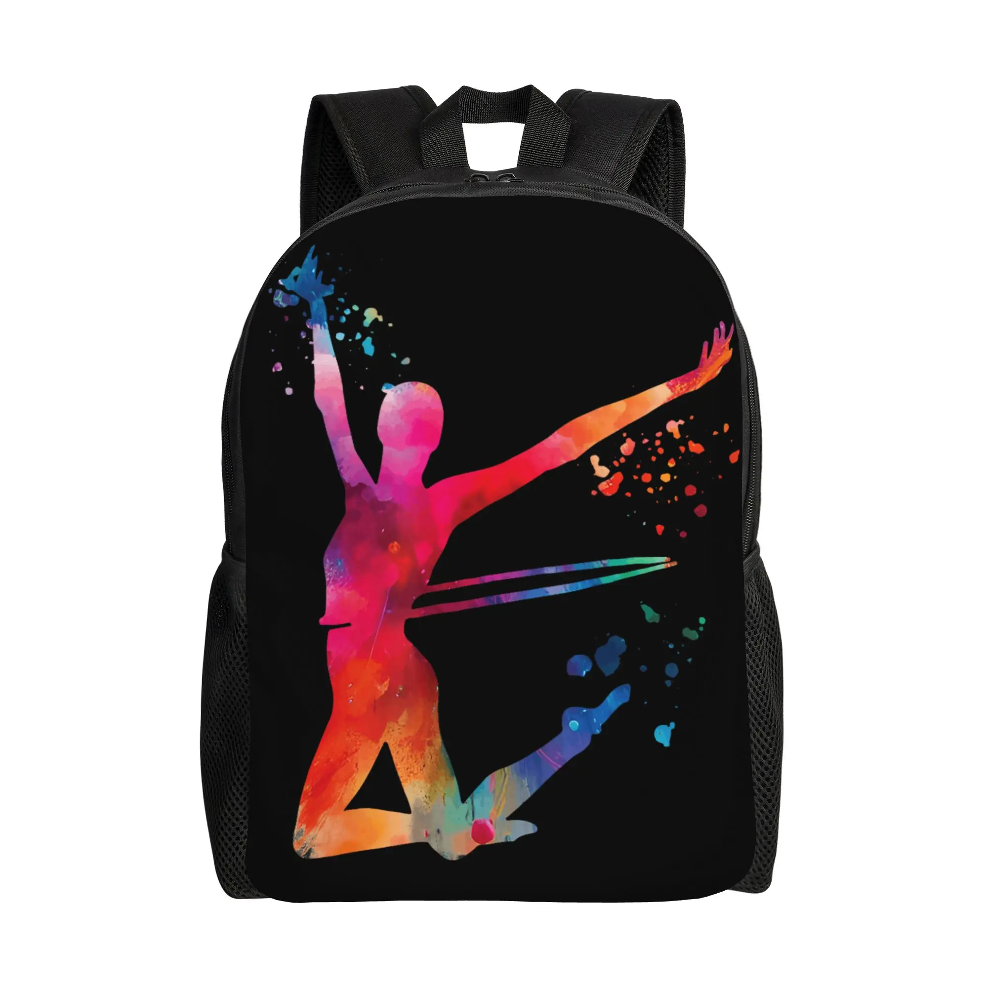 Mochila para gimnasia rítmica con aro, mochila transpirable para estudiantes, mochilas escolares geniales de poliéster, mochila de diseño
