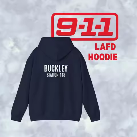 9-1-1 TV Show LAFD Hoodie Evan Buckley Eddie Diaz Bobby Nash Hen Wilson Han Shirt Firefighter Tv Show Merch Trendy Halloween Top