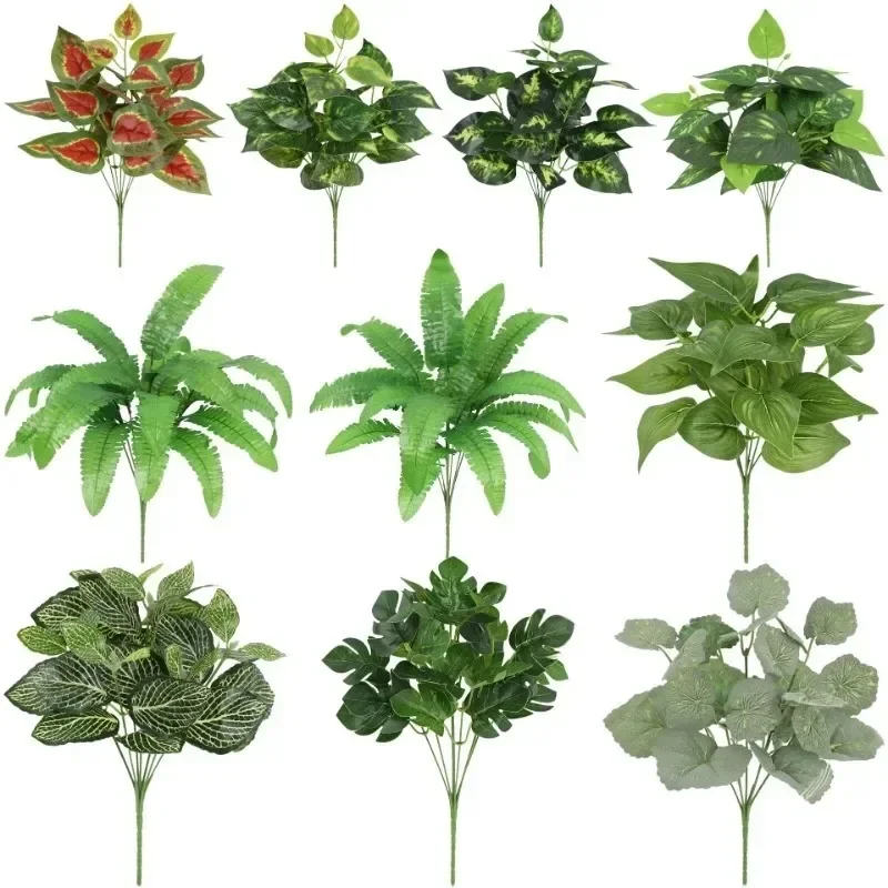 Artificial plant desktop decoration fake green plant accessories plastic flowers outdoor decoration wedding venue layout