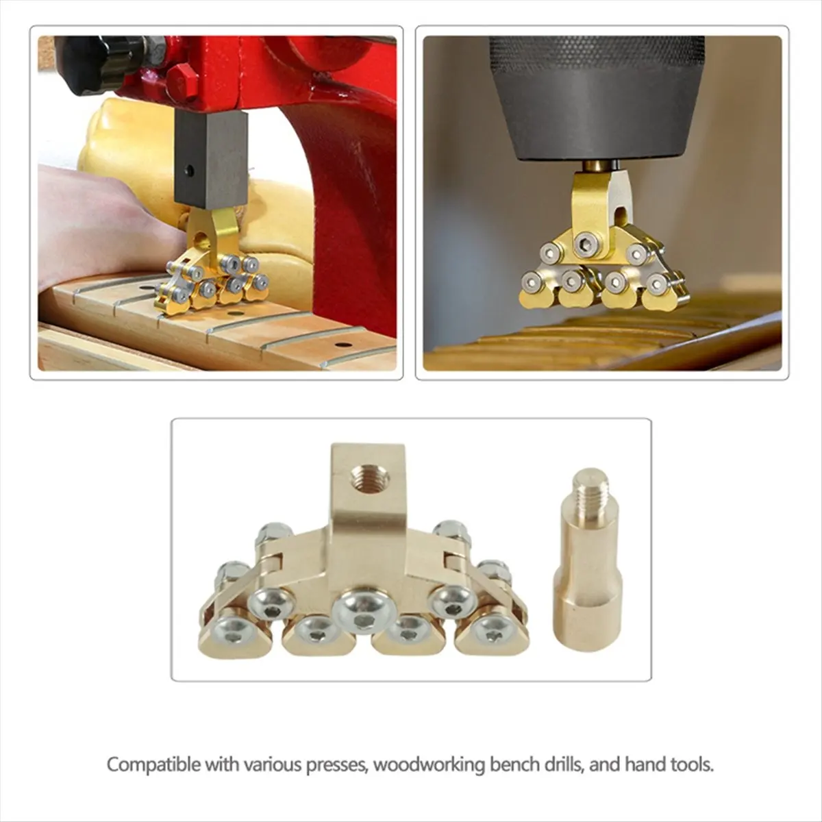 Perfect-Guitar Fractal Fret Tool Guitar Fractal Pusher Luthier Repair Tool for Fret Board Curvatures Acoustic image 4
