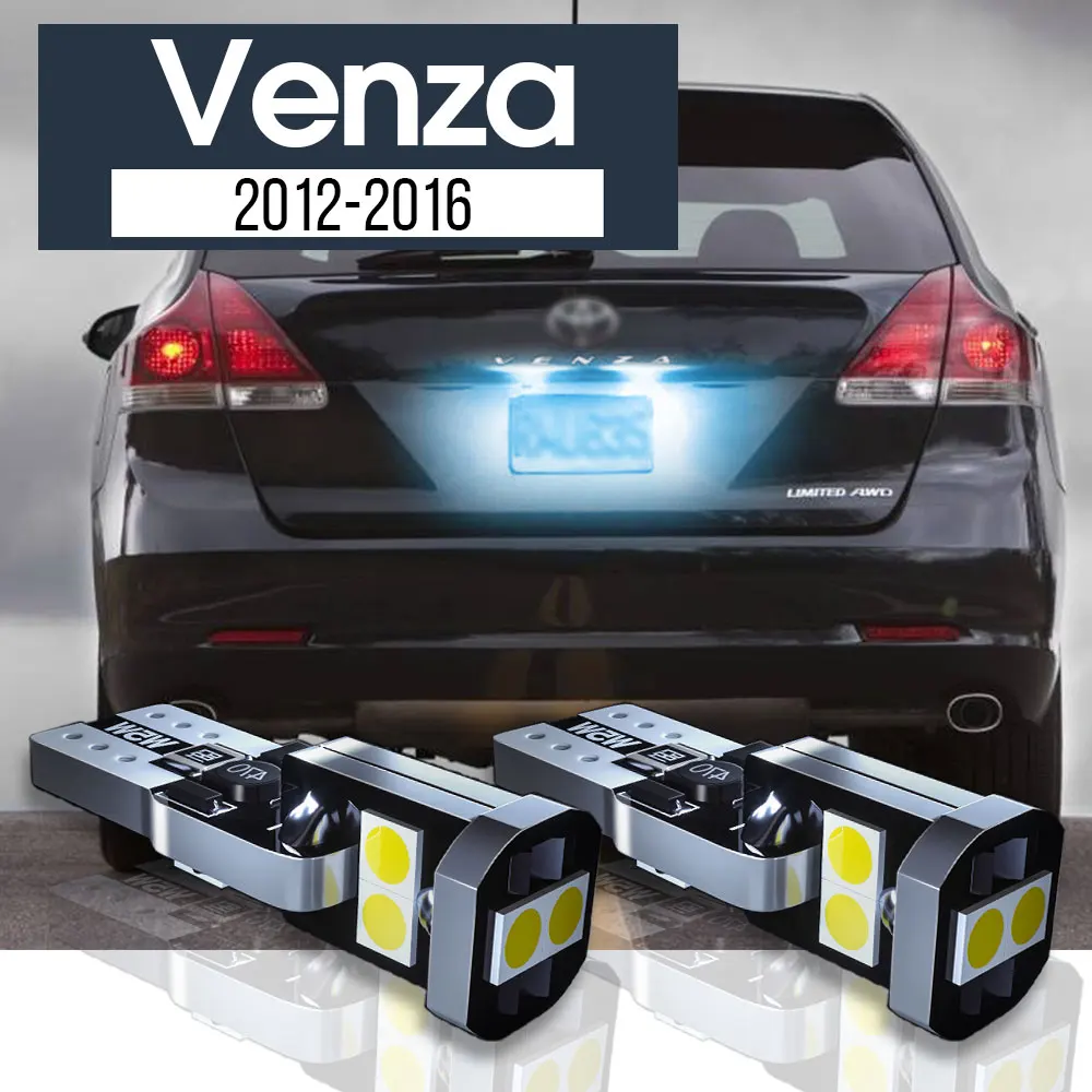 

2pcs LED License Plate Light Lamp Canbus Accessories For Toyota Venza 2012-2016 2013 2014 2015