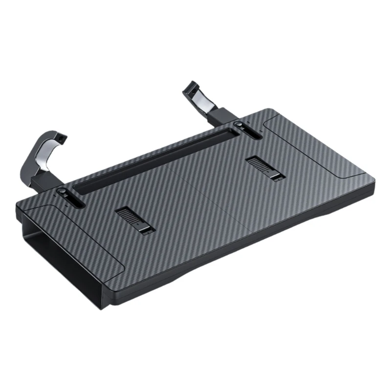 Steering Wheel Meal Desk Table, Foldable ABS Car Desk Board with Hook-On Design for Parked Car Lunch Breaks, Quick Tasks and