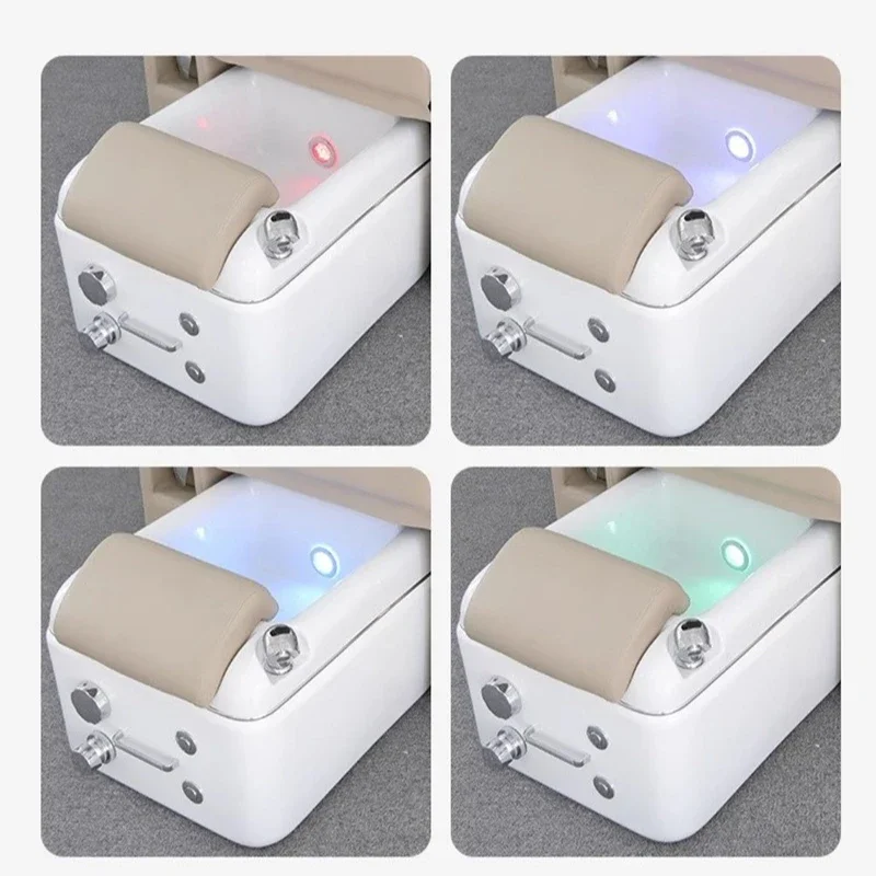 كرسي باديكير فاخر أريكة سبا كرسي بذراعين لتكنولوجيا الأظافر أثاث القدم تابوريتي باديكيرا سيلا كرسي جمالي احترافي قابل للطي #5