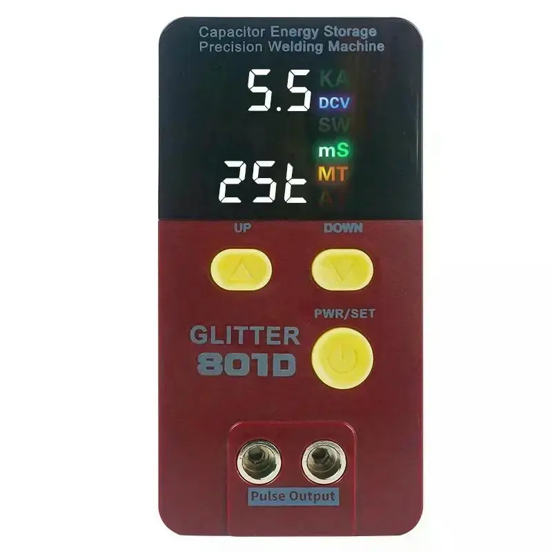 

Glitter 801D Spot Welder Pulse Battery Welding Machine Used For Welding 18650 Lithium Battery Pack Capacitor Energy Storage