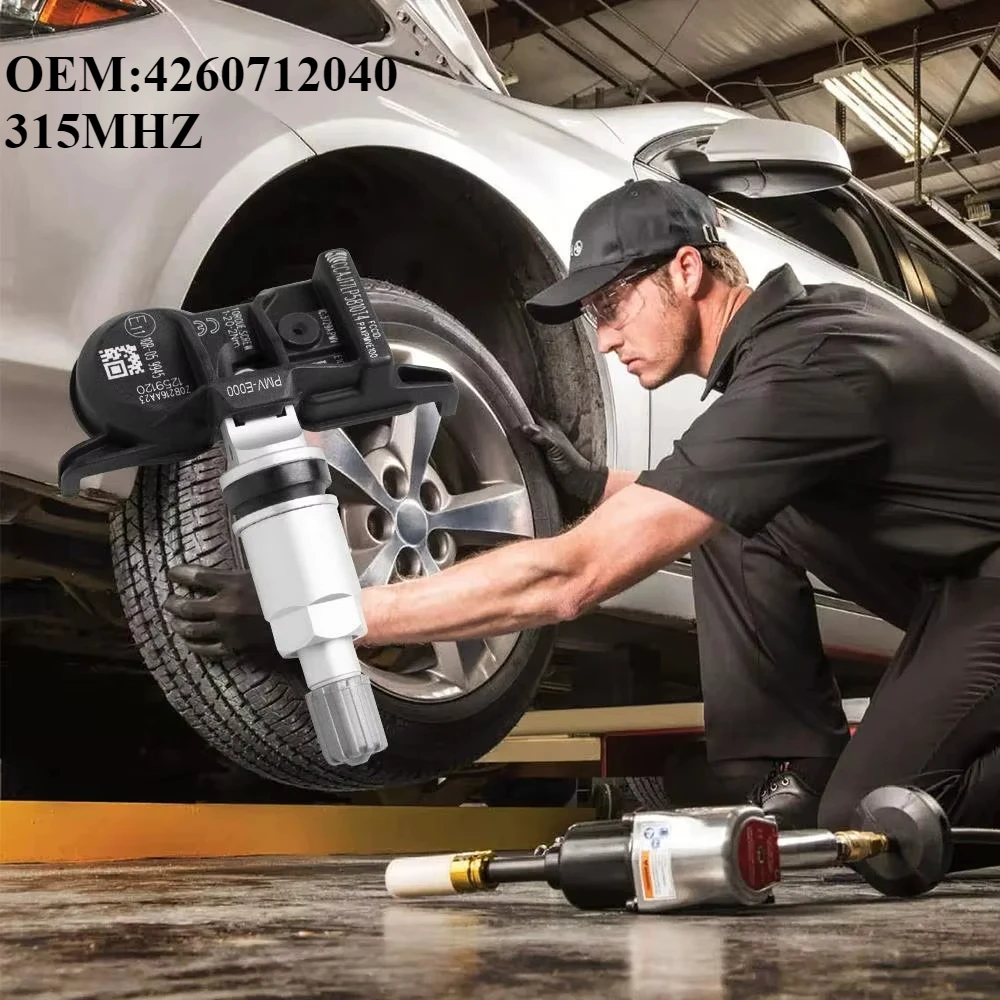 1/4 unidades tpms/sensor de pneus oem: 4260712040   315MHZ adequado para TOYOTA SPEEDMASTER COROLLA, com novas baterias Panasonic CR2032
