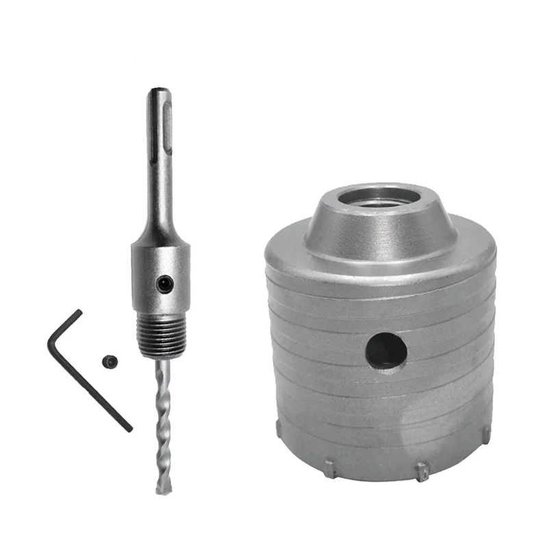 1 Set SDS PLUS 68mm Concrete -Hole Saw Electric Hollow Core Drill Bit 110mm Cement Stone Wall Conditioner Alloy 68mm