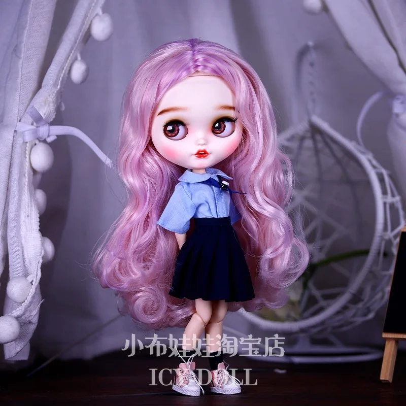 

ICY DBS Blyth Doll Clothe College Style Small Fresh Thai School Uniform Set For OB24 Azone Doll Daily Dress Up