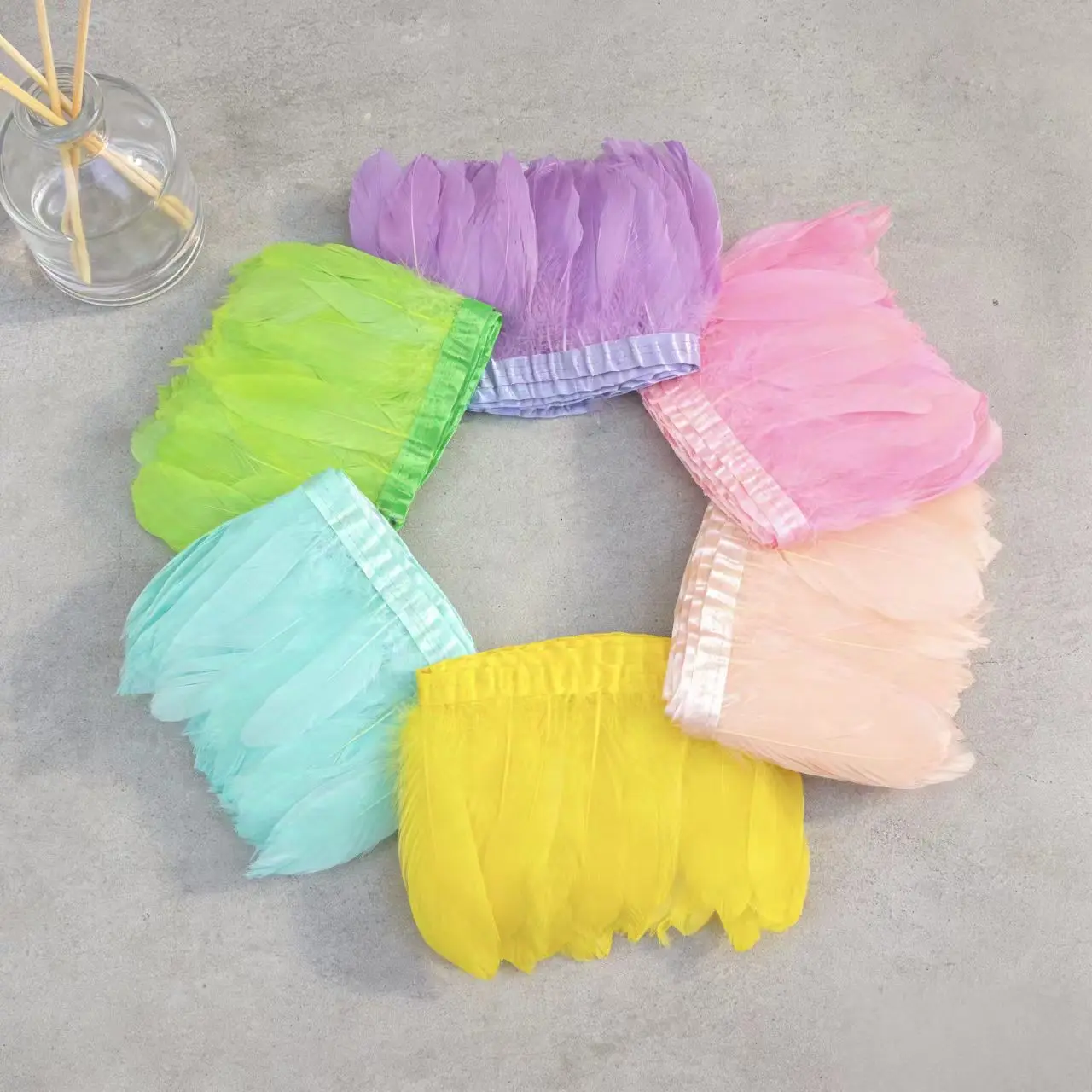 

Goose Feather Fringe 1/2/5/10 Meter Premium Swan Plumes 8-10cm/15-20 cm Ribbon Carnival Costume Dress Decoration Crafts Trim