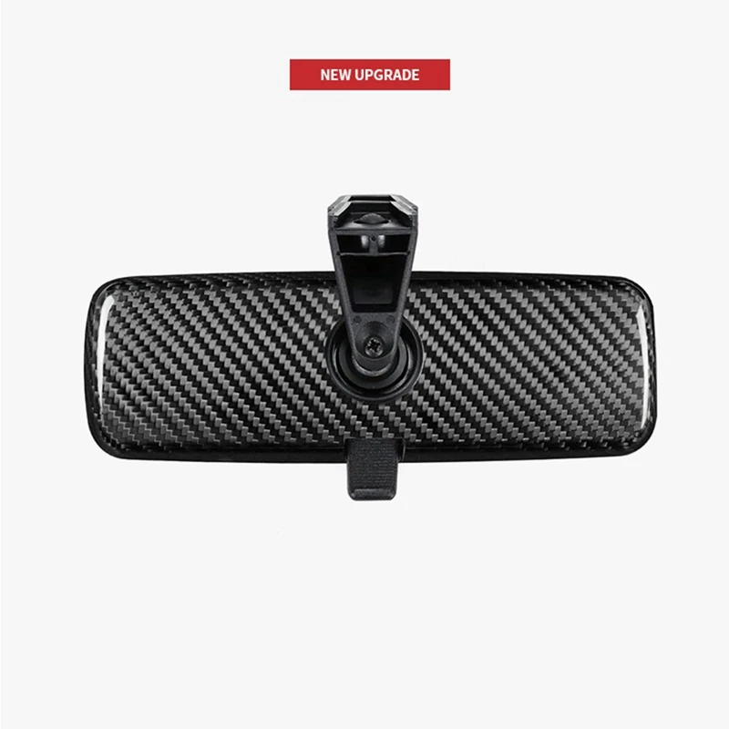 Carbon Fiber Car Interior Rearview Mirror Cover Housing Cap Mirror Cover For Fiat 500 Abarth