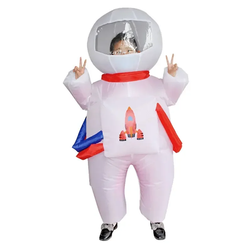 Cartoon Inflatable Astronaut Costume Children's Day Inflatable Costumes Cosplay Spaceman Clothes Party Dress for Adult Kids