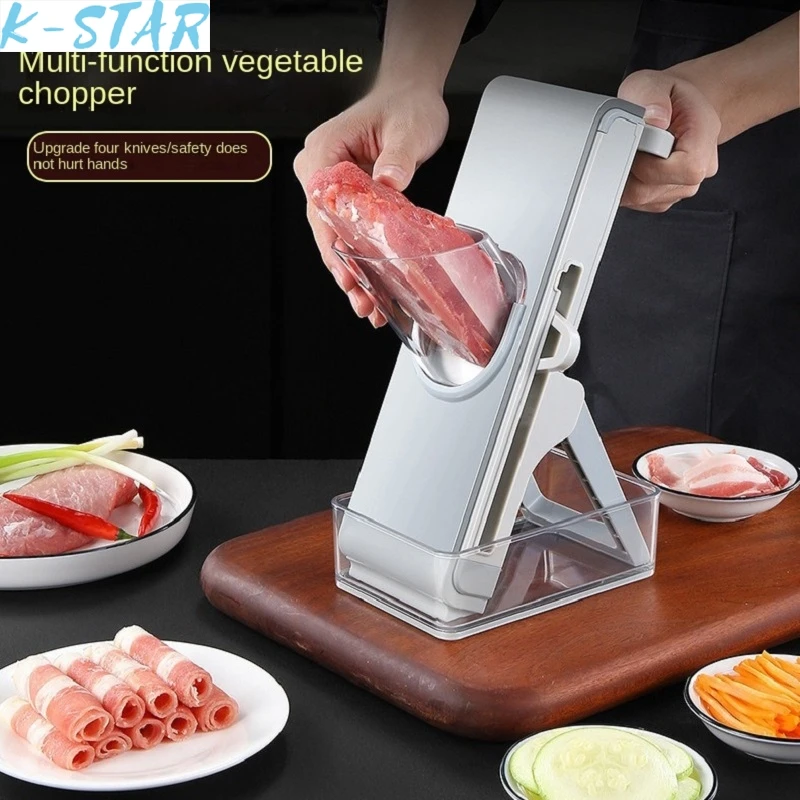 

K-star Household Meat Slicer Manual Adjustable Grater Chopping Artifact Shredded Slicer Multi-Function Chopper New Dropshipping