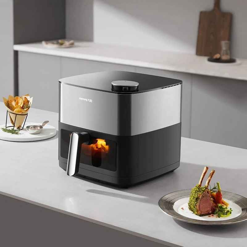 

Jiuyang air fryer new large-capacity household double heat source no-turning visual electric fryer electric oven cooking machine