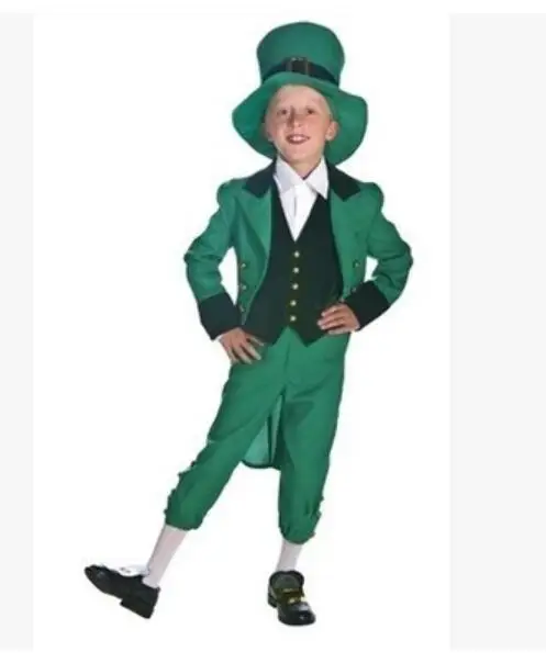 Irish Goblin Costume Ireland Traditional Festival St.Patrick's Day Costume Halloween Cosplay Alice Child Adult Elf Costume