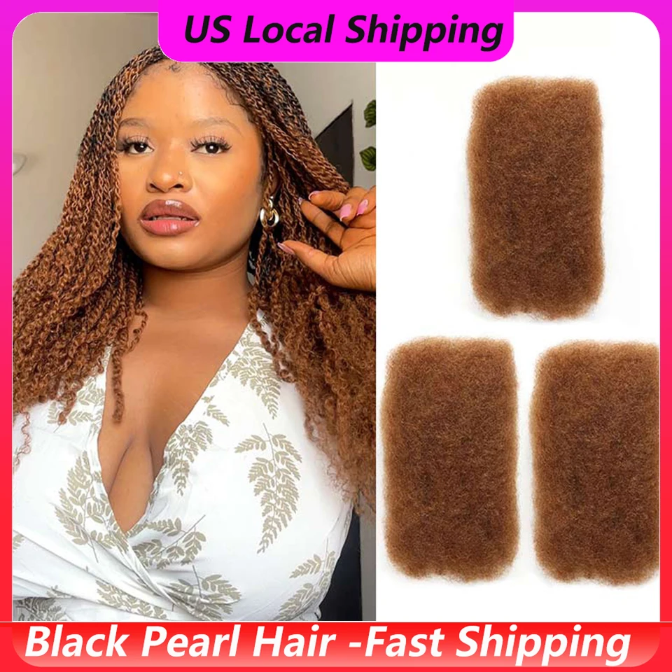 شعر ريمي أفرو كينكي السائب - 50 جرام شعر بشري برازيلي - لا يوجد مرفق لضفائر المجدل والضفائر الملتفية - أسود طبيعي/بني/رمادي #6