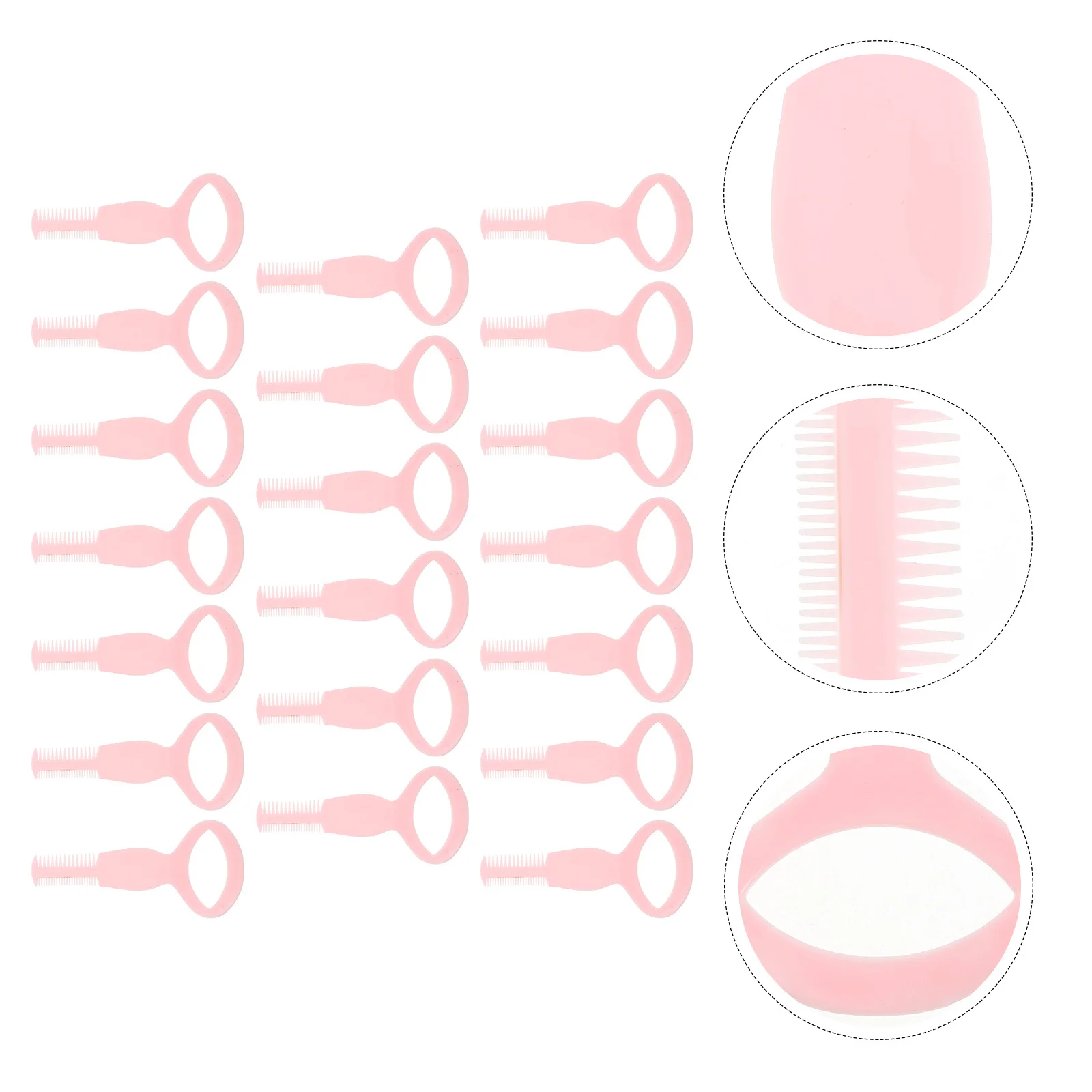 Brosse de protection pour Mascara, matériau Pp réutilisable pour permanente de cils, outil Portable, Guide applicateur de Mascara, 20 pièces