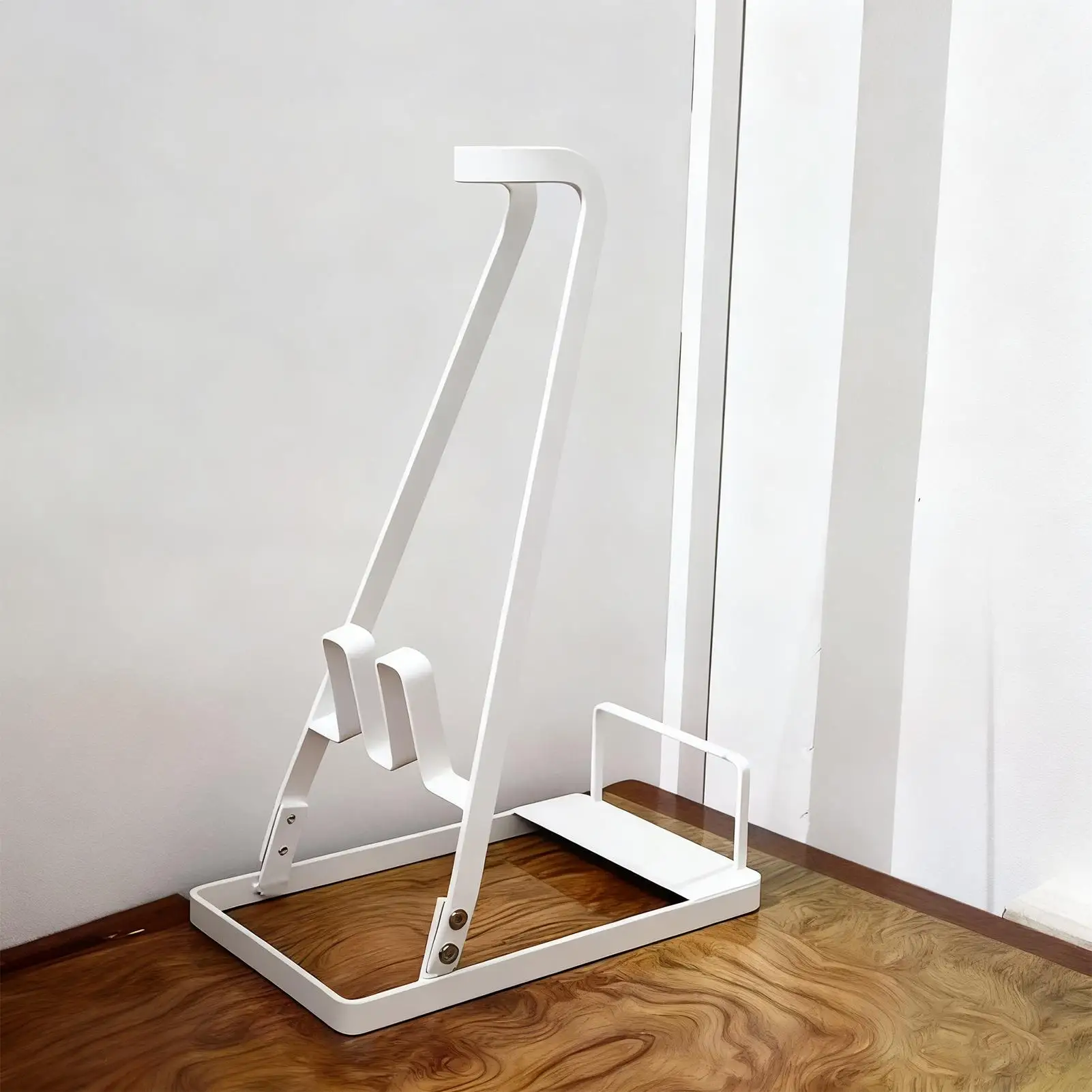 حامل مكنسة كهربائية رف عمودي معدني حامل تخزين مفرغ حامل أرضي للمنزل والمطبخ وغرفة النوم وغرفة المعيشة والشرفة والمكتب