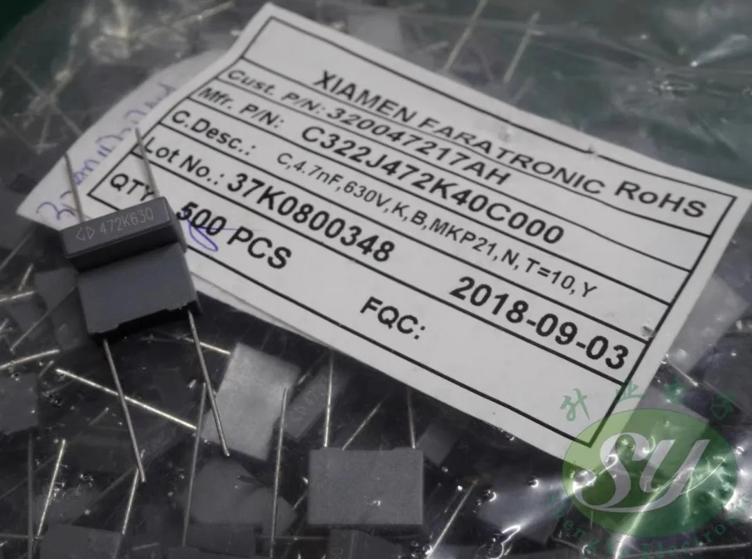 

20PCS Xiamen FARA MKP21 0.0047uf/630v 4.7nf 4n7 4700pf 472 New thin film capacitor