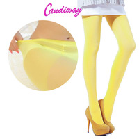 Yellow Tights Ultra Elastic Women New Thin Silk Stockings Slim Legging Underwear Pantyhose for Sexy lady Stockings sex Candy