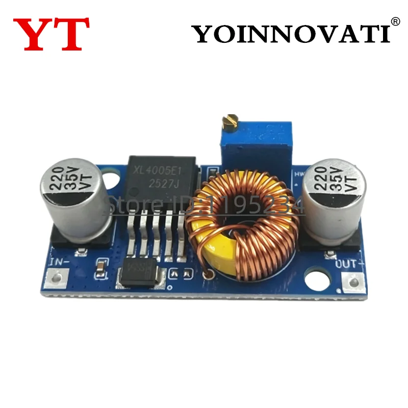 1-10PCS XL4005 DSN5000 Beyond LM2596 DC-DC Adjustable Step-down 5A Power Supply Module,5A Large Current Large Power