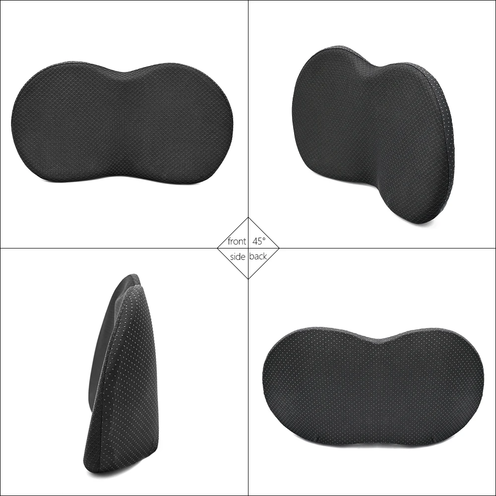 2 In 1 Multifunctional Car Seat Cushion Universal Memory Lumbar Pillow Support Driver Breathable Relief Comfort Chair Car Seat image 6