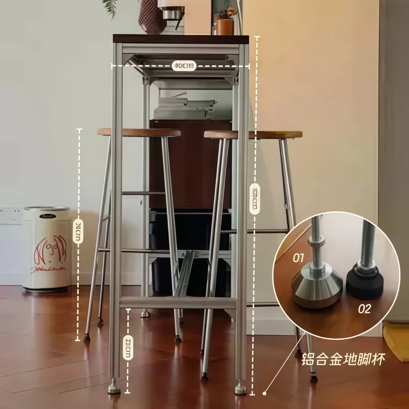 원목 하이바 테이블 및 의자 세트 심플 모던 인터넷 인 - Furniture For Hardware Shop 리뷰 및 가격
