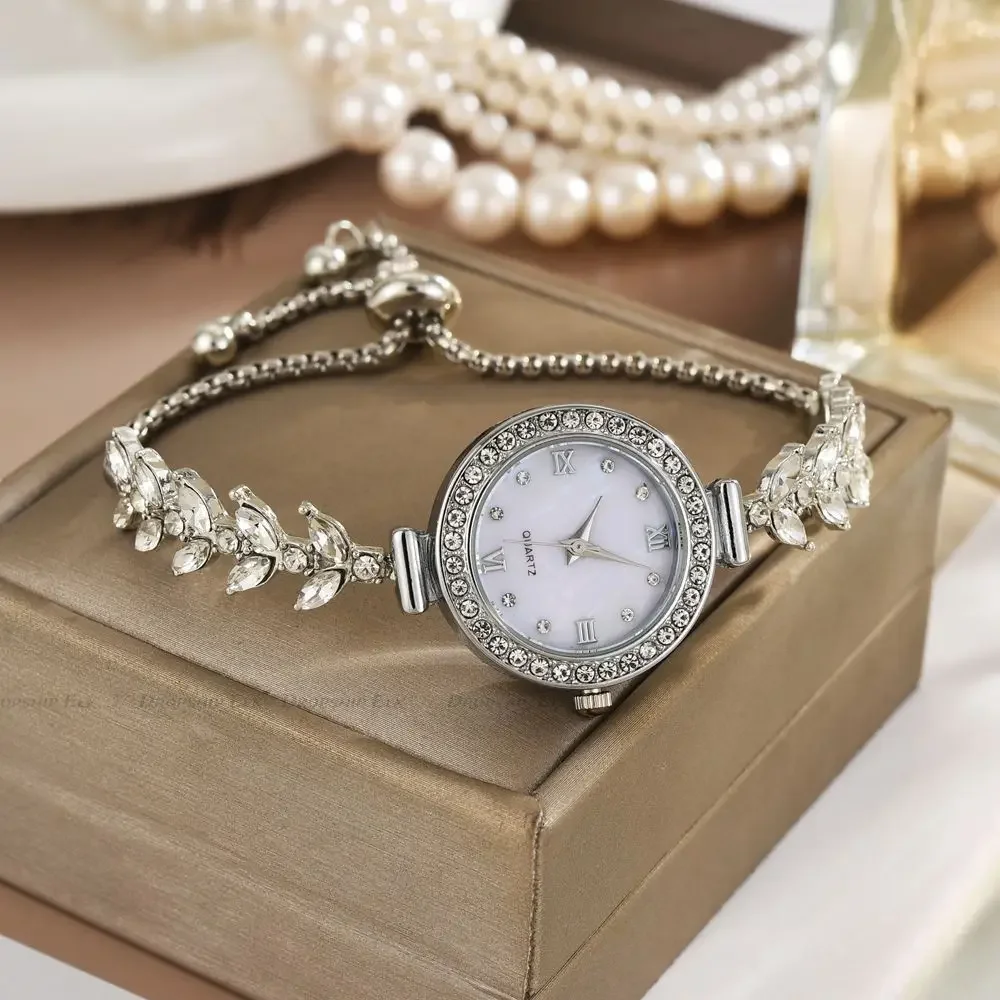 Women's Watch Mermaid Chain Light Luxury Diamond Free Adjustment Bracelet Gold Beimu Ladies Fashion Quartz Watches